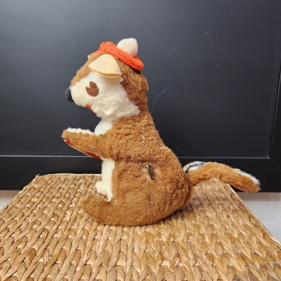 VTG Alvin and the Chipmunks Wind Up Musical Alvin Plush Figure With Harmonica - Picture 7 of 8